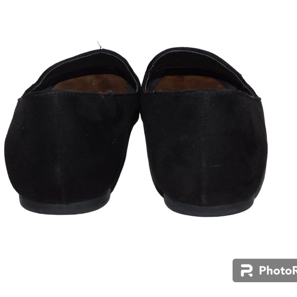 Seven7 Black Crushed Velvet Slip On Flats Size 9 - Picture 5 of 9